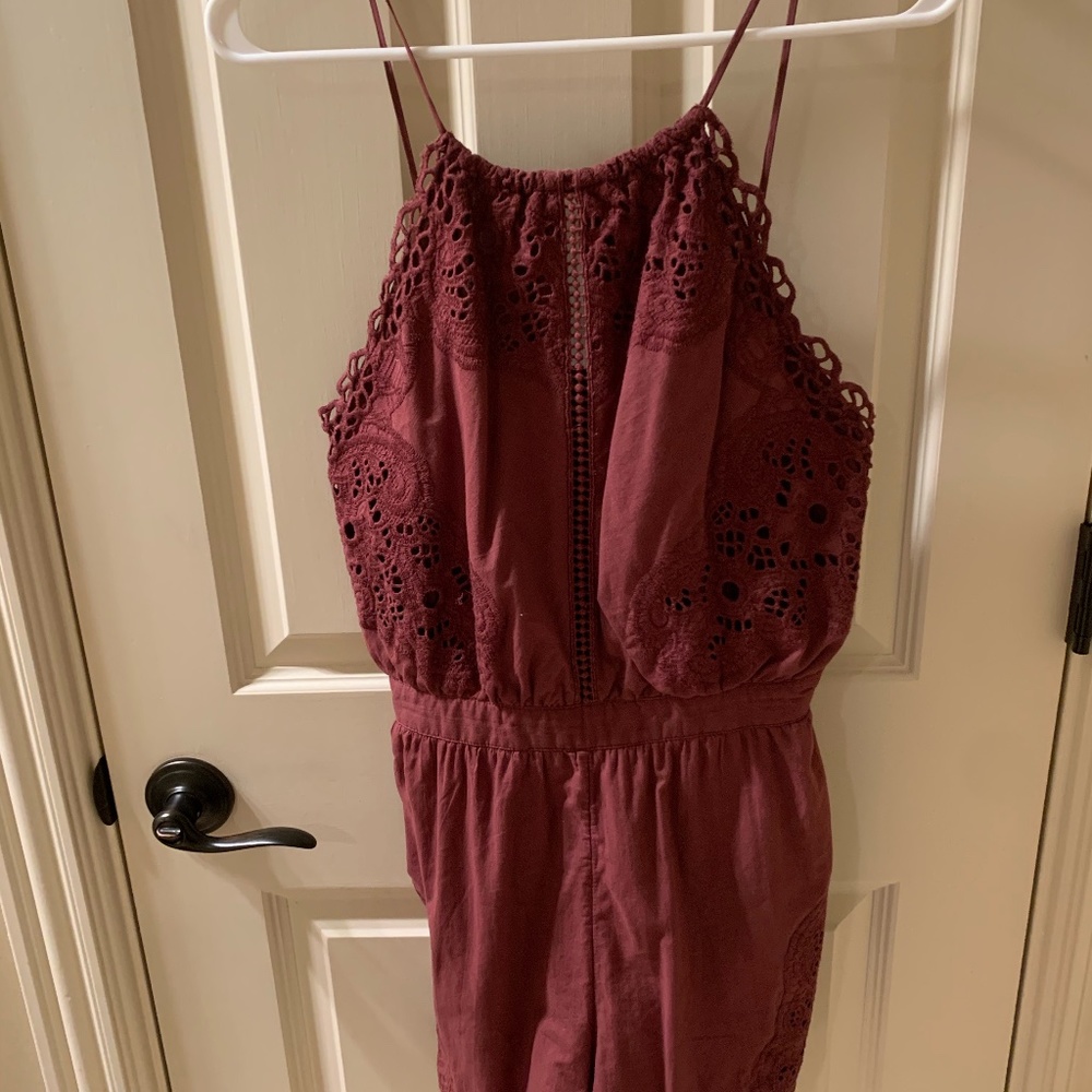 Maroon American Eagle Romper